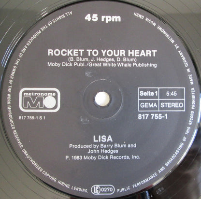 Lisa (2) : Rocket To Your Heart (12", Maxi)