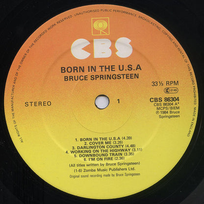Bruce Springsteen : Born In The U.S.A. (LP, Album, Sun)