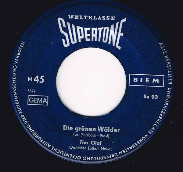Tim Olaf : Playboy - Blues / Die Grünen Wälder (7", Single)
