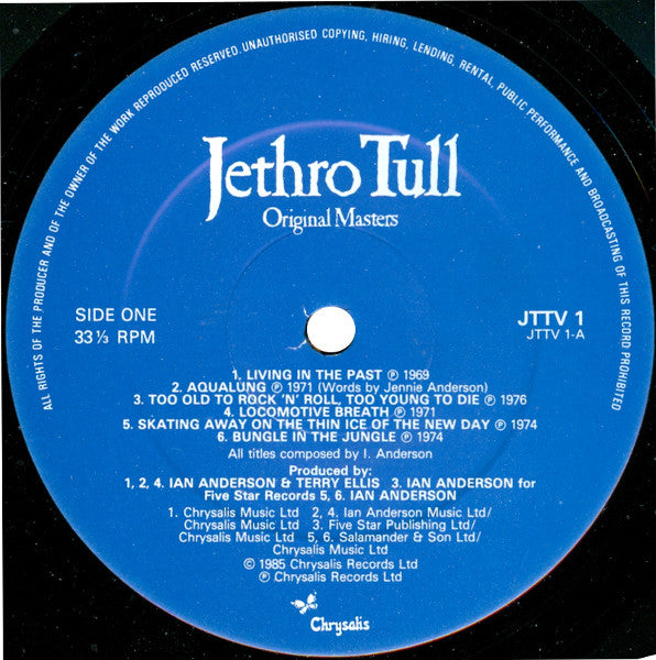 Jethro Tull : Original Masters (LP, Comp)