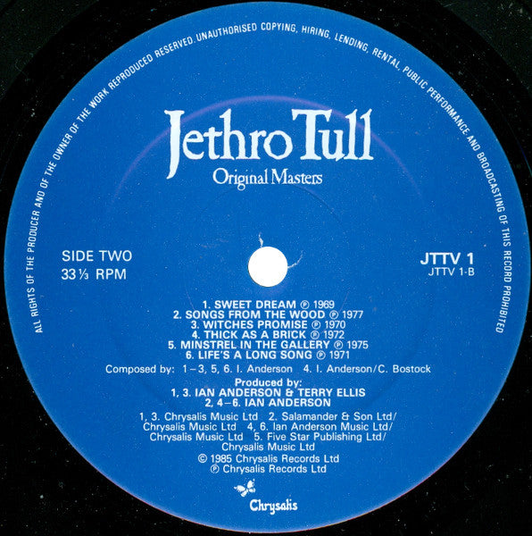 Jethro Tull : Original Masters (LP, Comp)