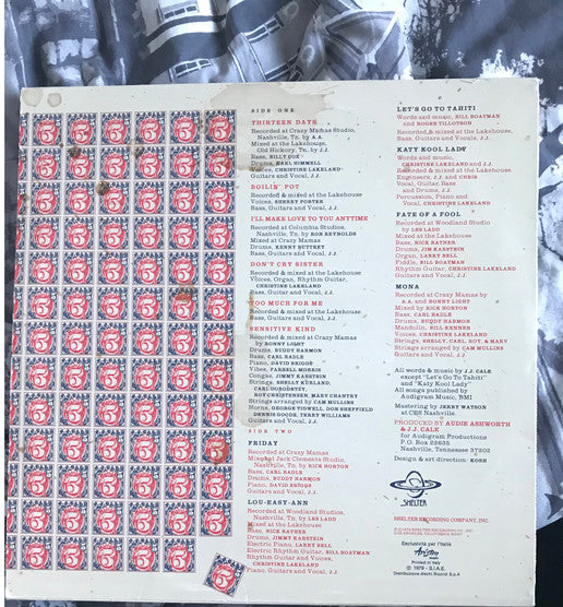 J.J. Cale : 5 (LP, Album)