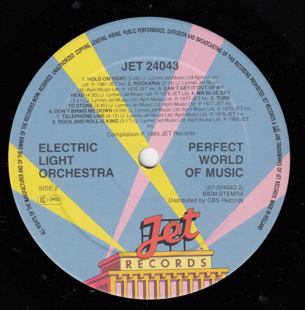 Electric Light Orchestra : A Perfect World Of Music (LP, Comp)