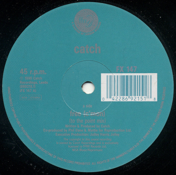 Catch (2) : Free (C'Mon) (12")