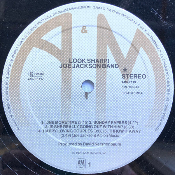 Joe Jackson : Look Sharp! (LP, Album, RE, ✲)