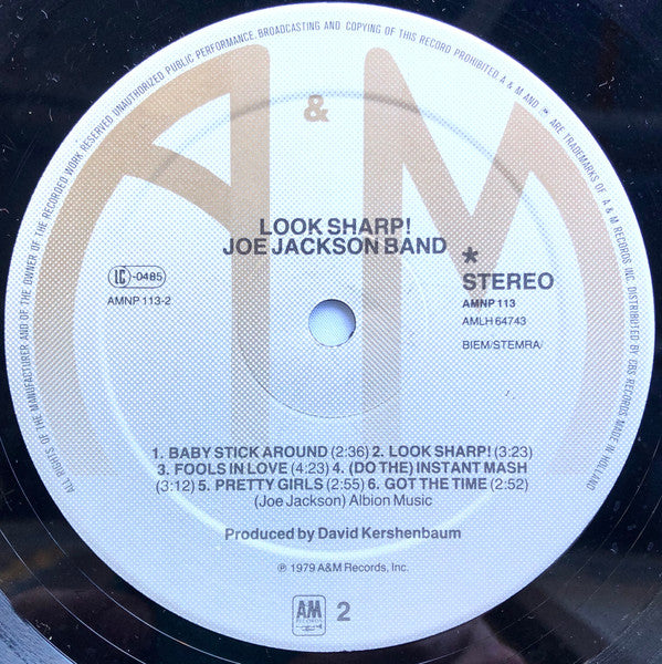 Joe Jackson : Look Sharp! (LP, Album, RE, ✲)