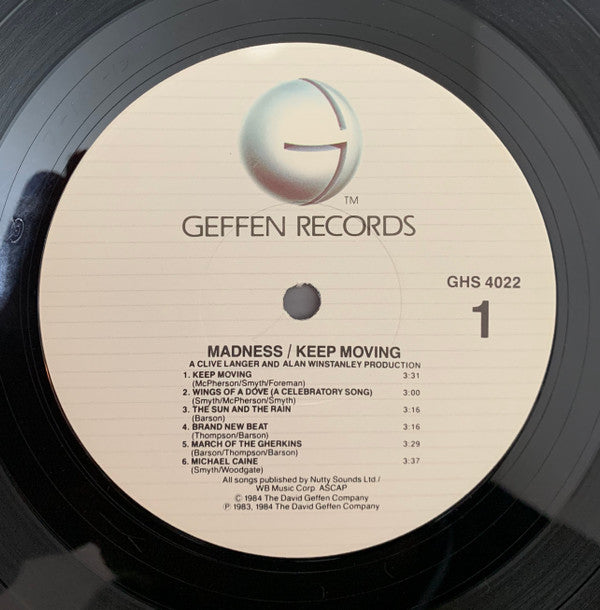 Madness : Keep Moving (LP, Album, Win)