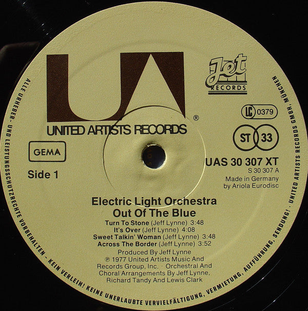 Electric Light Orchestra : Out Of The Blue (2xLP, Album, Gat)