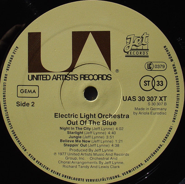 Electric Light Orchestra : Out Of The Blue (2xLP, Album, Gat)