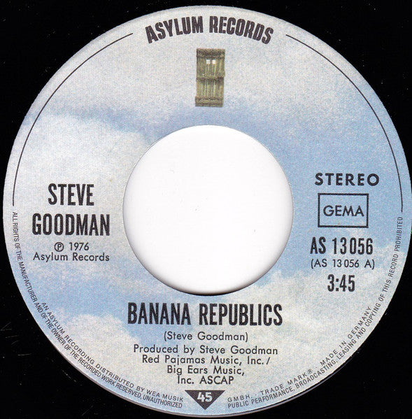 Steve Goodman : Banana Republics (7", Single)