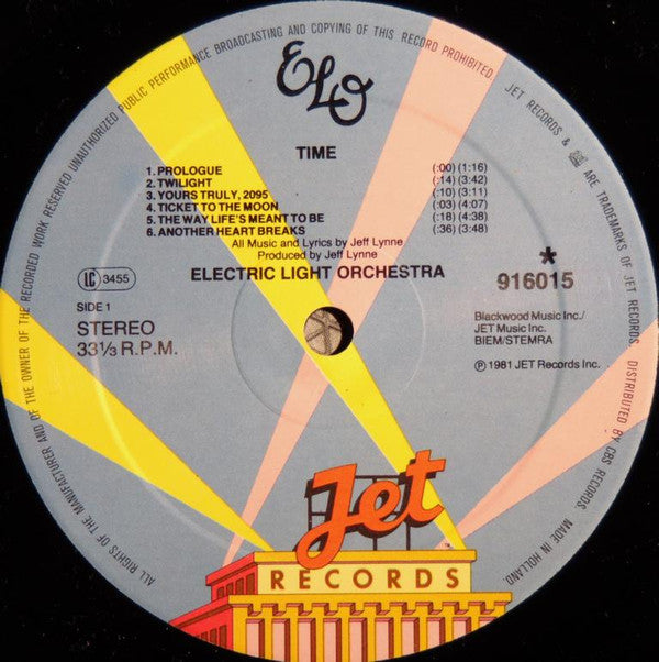 Electric Light Orchestra : Time (LP, Album, Clu)