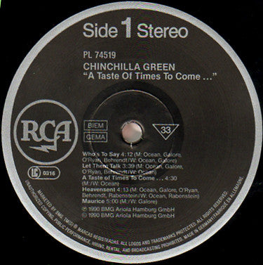 Chinchilla Green : A Taste Of Times To Come... (LP, Album)