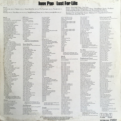 Iggy Pop : Lust For Life (LP, Album)