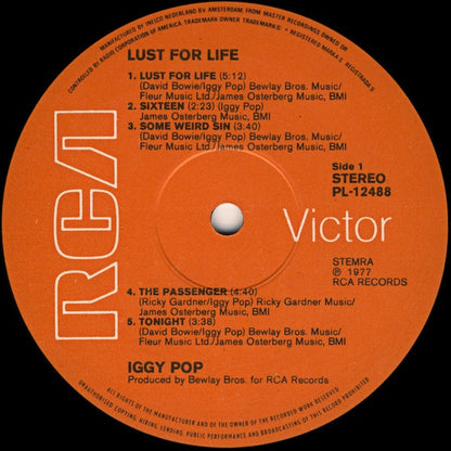 Iggy Pop : Lust For Life (LP, Album)