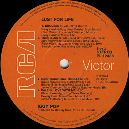 Iggy Pop : Lust For Life (LP, Album)