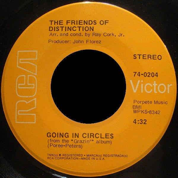 The Friends Of Distinction : Let Yourself Go / Going In Circles (7", Single, Roc)