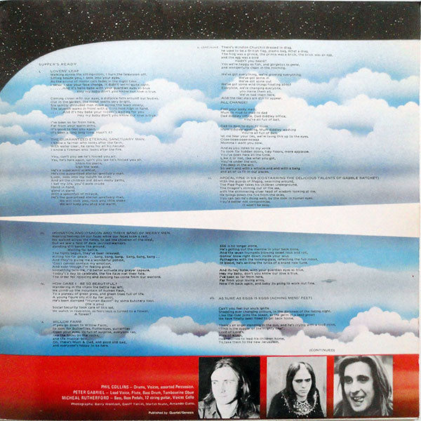 Genesis : Foxtrot (LP, Album, RE, Gat)
