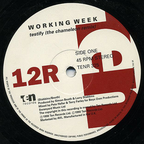 Working Week : Testify (The Chameleon Remix) (12")