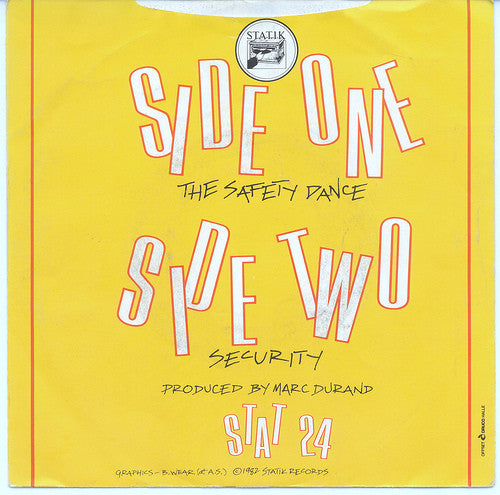 Men Without Hats : The Safety Dance (7", Single)