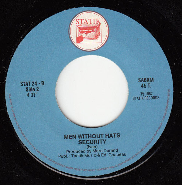 Men Without Hats : The Safety Dance (7", Single)
