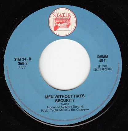 Men Without Hats : The Safety Dance (7", Single)