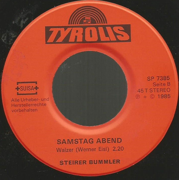 Die Steirer Bummler : Mein Telefon / Samstag Abend (7", Single)
