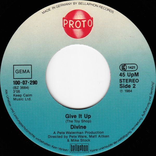 Divine : You Think You're A Man (7", Single)