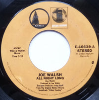 Joe Walsh  /  Gilley's "Urban Cowboy" Band : All Night Long / Orange Blossom Special / Hoedown (7", Single, Styrene, San)