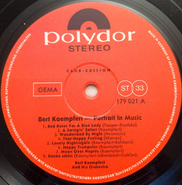 Bert Kaempfert : Portrait In Music (LP, Comp, Club)