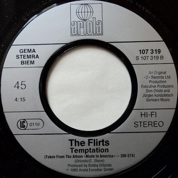 The Flirts : Dancin' Madly Backwards (7", Single)