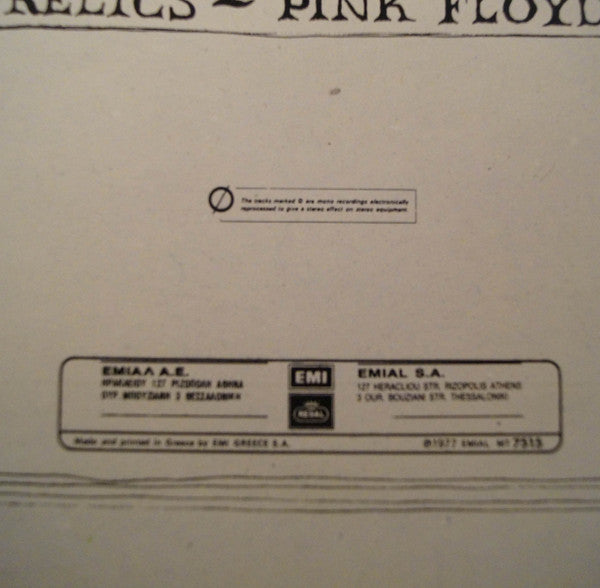 Pink Floyd : Relics (LP, Comp, RE)
