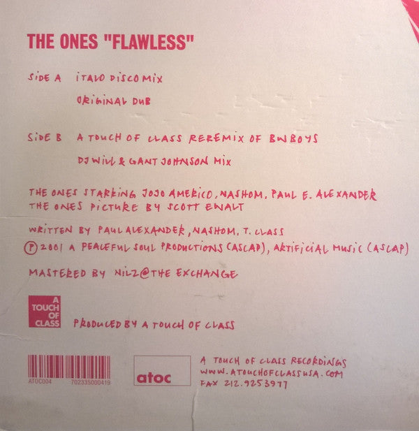 The Ones : Flawless (12")