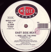 East Side Beat : Ride Like The Wind (12", Blu)