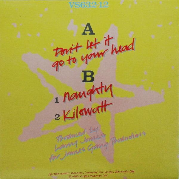 Fat Larry's Band : Don't Let It Go To Your Head (12")