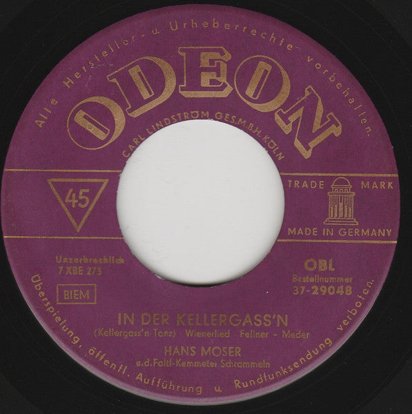 Rudolf Carl, Hans Moser : Lollobrigida-Polka / In Der Kellergass'n (7", Single)