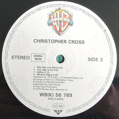 Christopher Cross : Christopher Cross (LP, Album, RE)
