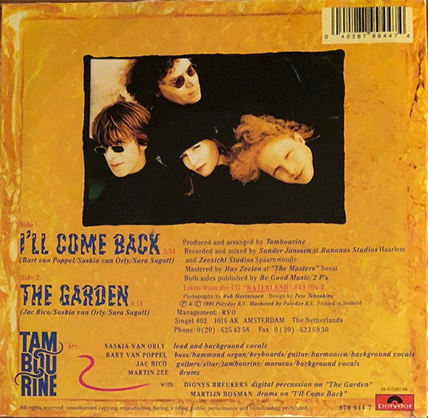 Tambourine : I'll Come Back (7")