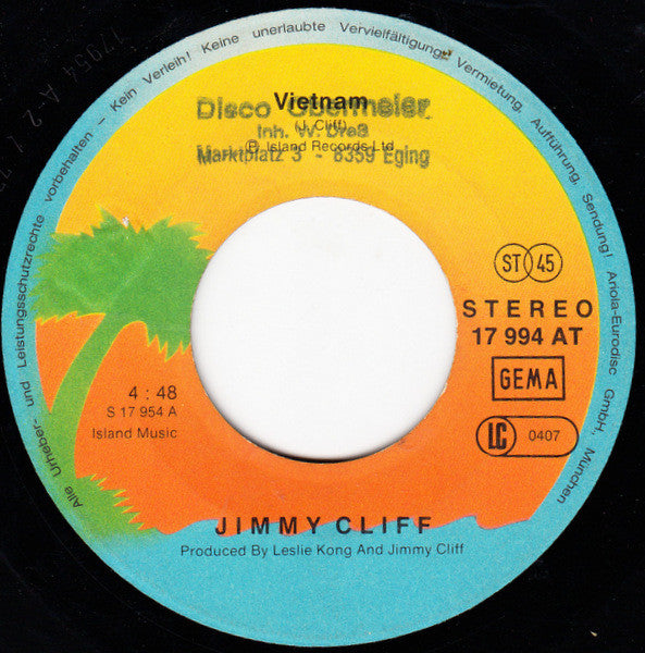 Jimmy Cliff : Vietnam / You Can Get It If You Really Want (7", Single)