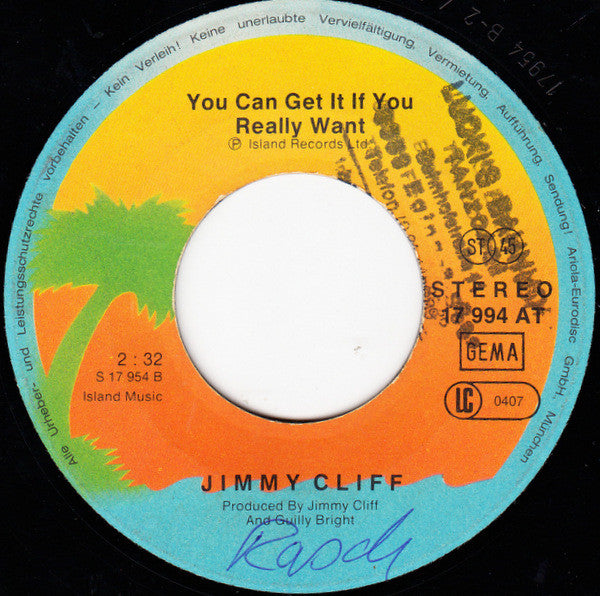 Jimmy Cliff : Vietnam / You Can Get It If You Really Want (7", Single)