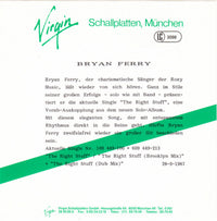 Bryan Ferry : The Right Stuff (7", Single)