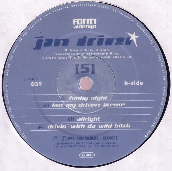 Jan Driver : [ 5 ] (12")