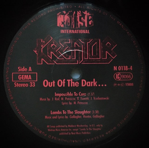 Kreator : Out Of The Dark ... Into The Light (12", EP)