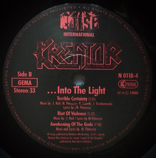 Kreator : Out Of The Dark ... Into The Light (12", EP)