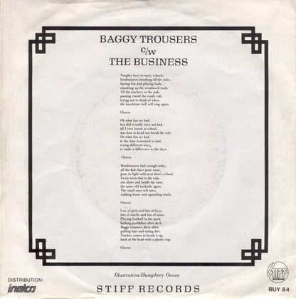 Madness : Baggy Trousers (7", Single)