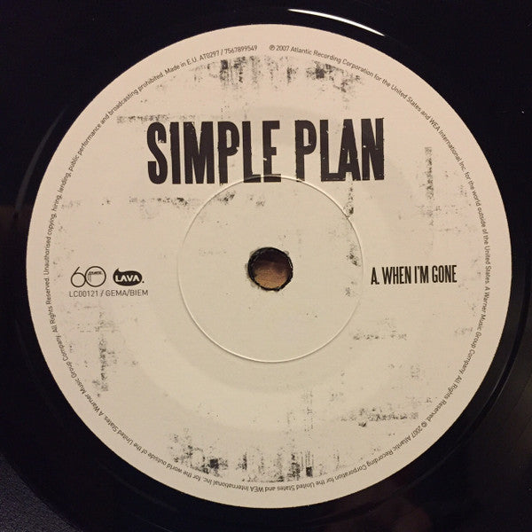 Simple Plan : When I'm Gone (7", Single)