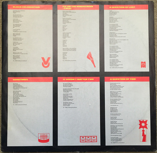 Depeche Mode : Black Celebration (LP, Album, Club, RE)