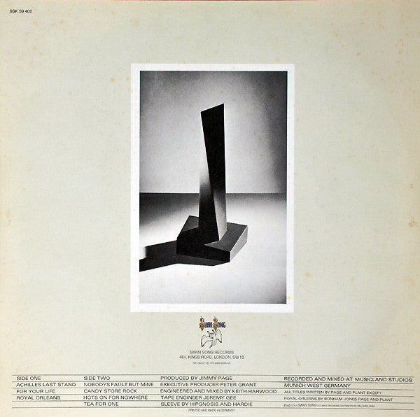 Led Zeppelin : Presence (LP, Album, RE, Gat)