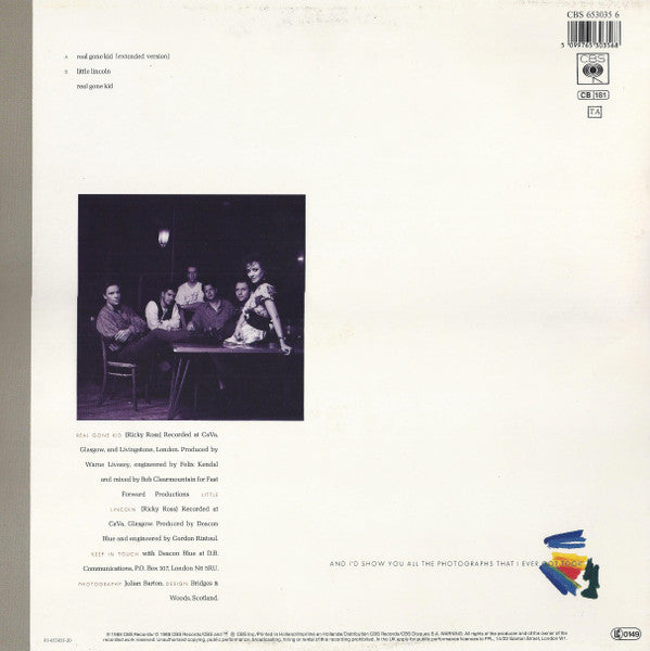 Deacon Blue : Real Gone Kid (12", Maxi)