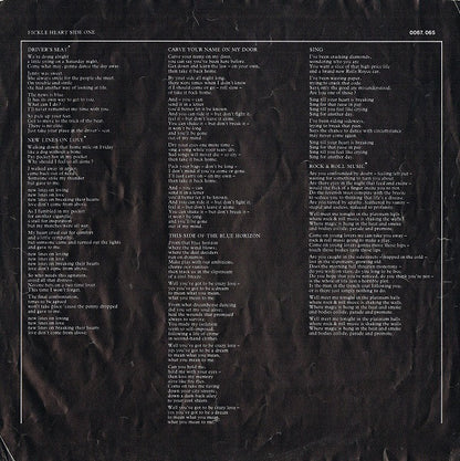 Sniff 'n' The Tears : Fickle Heart (LP, Album)
