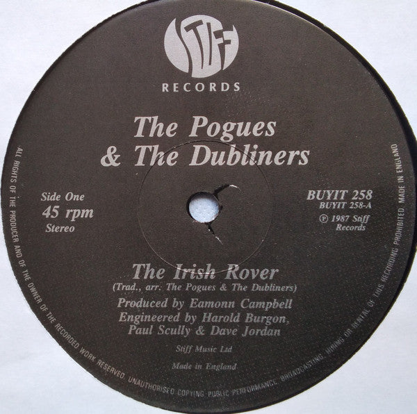 The Pogues & The Dubliners : The Irish Rover (12", Single, Gre)